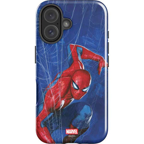 Marvel Spiderman World of Webs iPhone 16 Impact Case