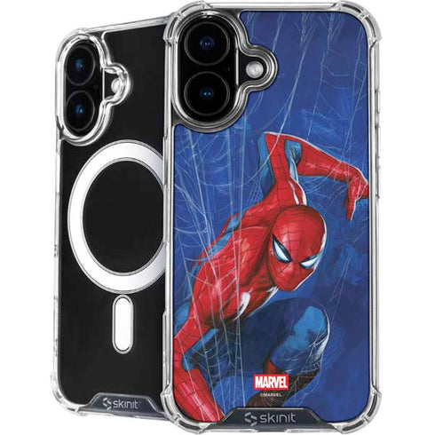Marvel Spiderman World of Webs iPhone 16 MagSafe Case