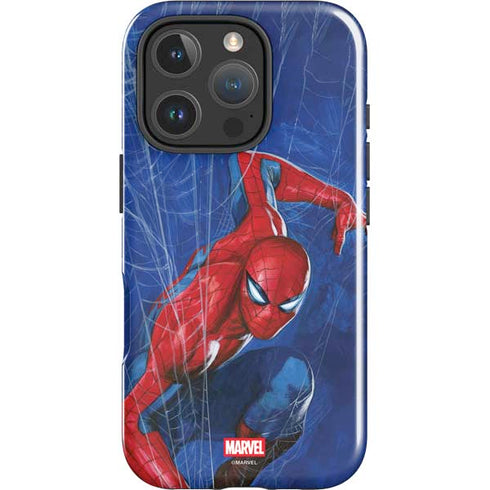 Marvel Spiderman World of Webs iPhone 16 Pro Impact Case
