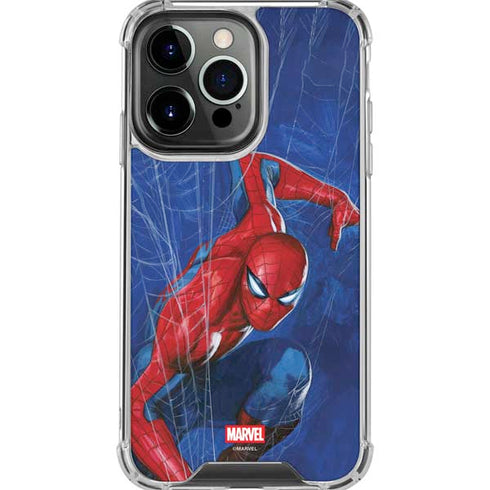 Marvel Spiderman World of Webs iPhone 16 Pro Max Clear Case