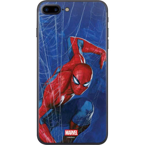 Marvel Spiderman World of Webs iPhone 8 Plus Skin