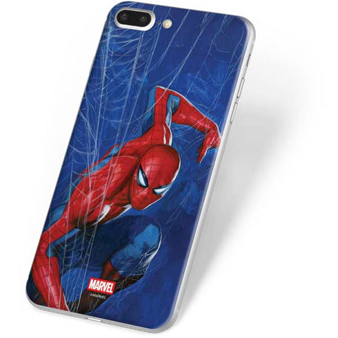 Marvel Spiderman World of Webs iPhone 8 Plus Skin
