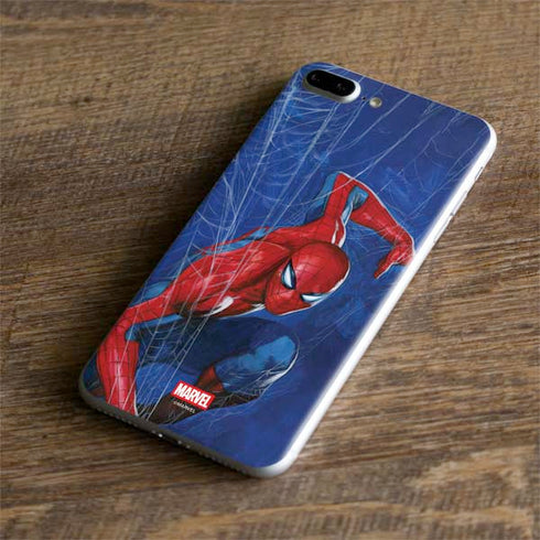 Marvel Spiderman World of Webs iPhone 8 Plus Skin