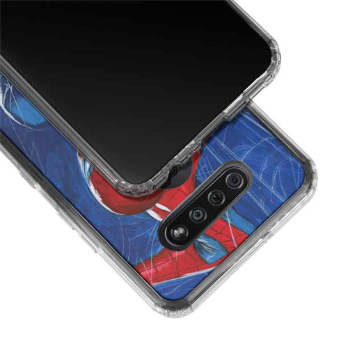Marvel Spiderman World of Webs LG K51/Q51 Clear Case