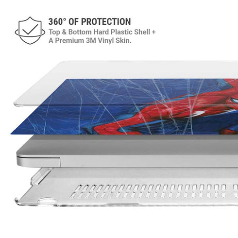 Marvel Spiderman World of Webs MacBook Air 13in (2020) Case plus Skin
