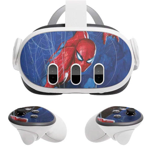 Marvel Spiderman World of Webs Meta Quest 3 Skin
