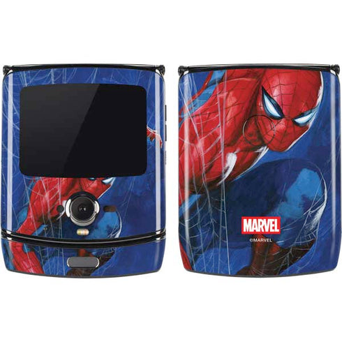 Marvel Spiderman World of Webs Motorola RAZR Skin