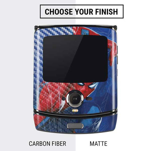 Marvel Spiderman World of Webs Motorola RAZR Skin
