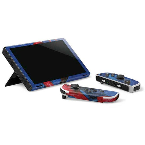 Marvel Spiderman World of Webs Nintendo Switch OLED (2021) Skin