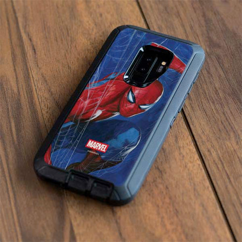 Marvel Spiderman World of Webs Otterbox Defender Galaxy Skin