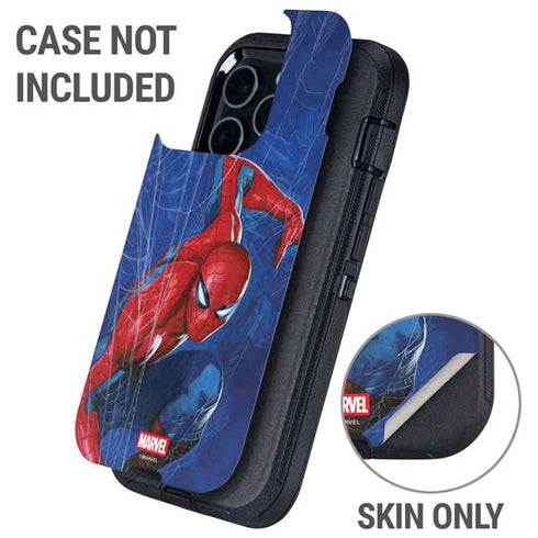 Marvel Spiderman World of Webs Otterbox Defender iPhone Skin