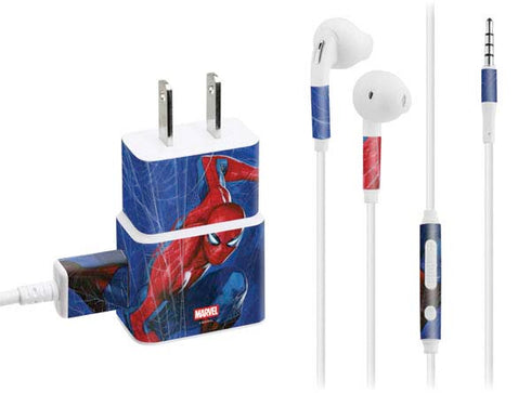 Marvel Spiderman World of Webs Phone Charger Skin