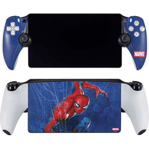 Marvel Spiderman World of Webs PlayStation Portal Remote Player Skin