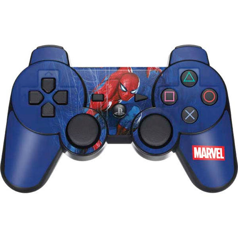 Marvel Spiderman World of Webs PS3 Dual Shock wireless controller Skin