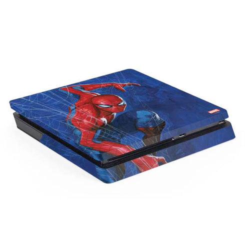 Marvel Spiderman World of Webs PS4 Slim Skin