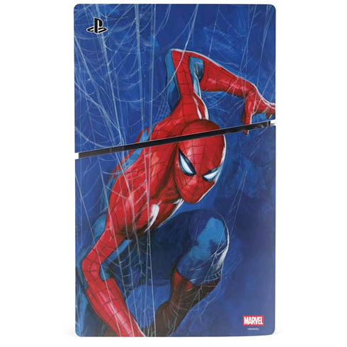 Marvel Spiderman World of Webs PS5 Slim Disk Bundle Skin