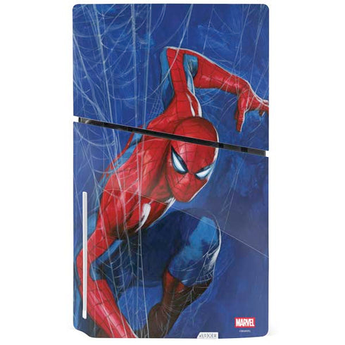 Marvel Spiderman World of Webs PS5 Slim Disk Bundle Skin