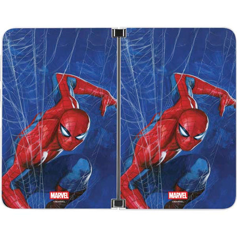 Marvel Spiderman World of Webs Surface Duo Skin