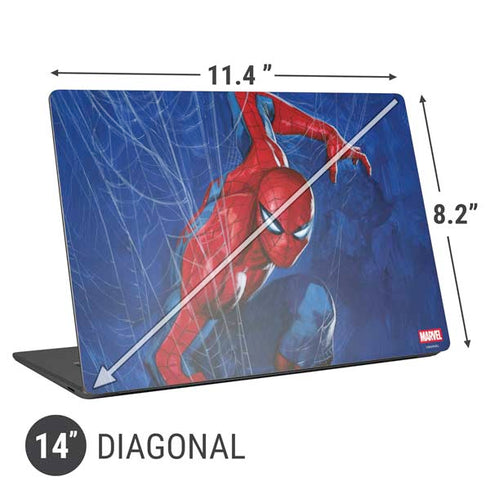 Marvel Spiderman World of Webs Universal Laptop 14in (11.4 x 8.2in) Skin