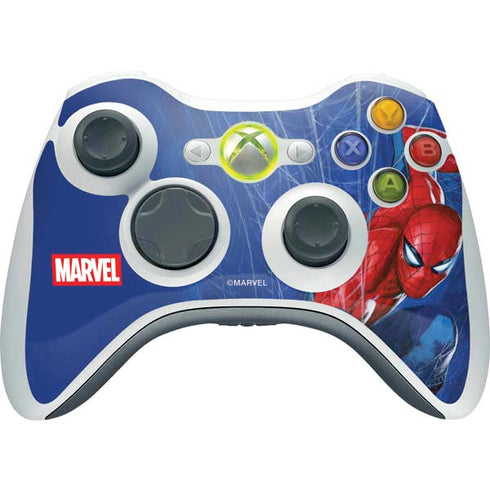 Marvel Spiderman World of Webs Xbox 360 Wireless Controller Skin