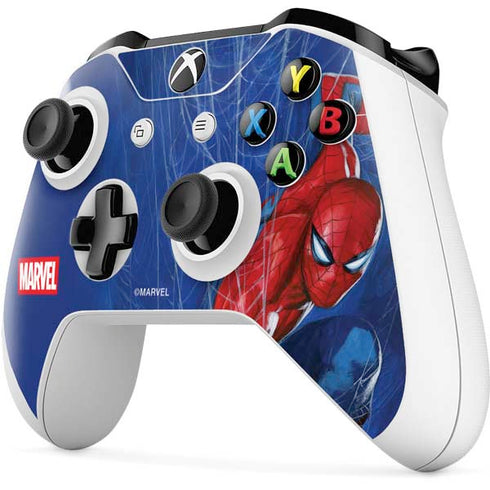 Marvel Spiderman World of Webs Xbox One S Controller Skin