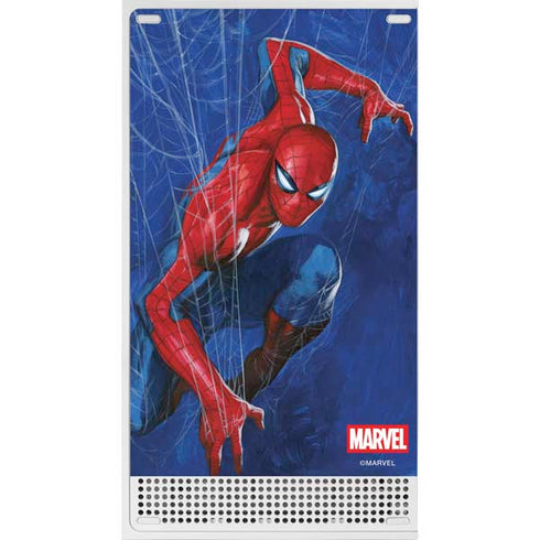 Marvel Spiderman World of Webs Xbox Series S Console Skin
