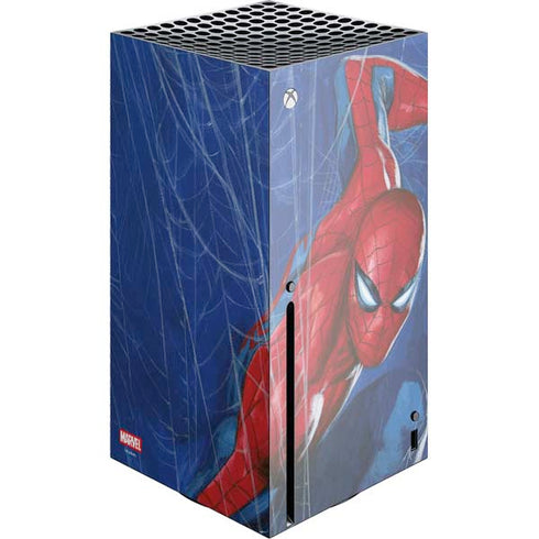 Marvel Spiderman World of Webs Xbox Series X Console Skin