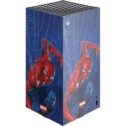 Marvel Spiderman World of Webs XBox Series X Digital Edition Console Skin