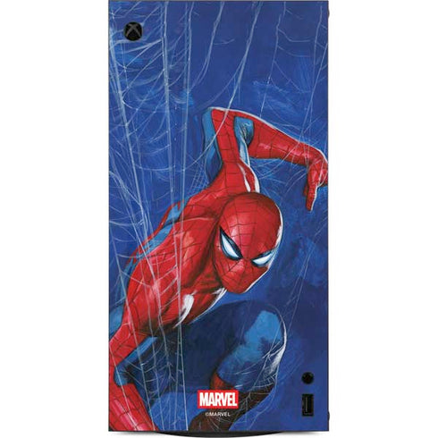 Marvel Spiderman World of Webs XBox Series X Digital Edition Console Skin