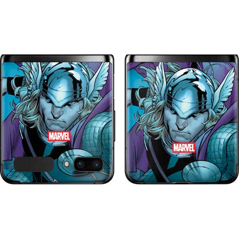 Marvel Thor Asgard on Ice Galaxy Z Flip Skin