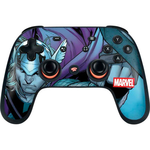 Marvel Thor Asgard on Ice Google Stadia Controller Skin