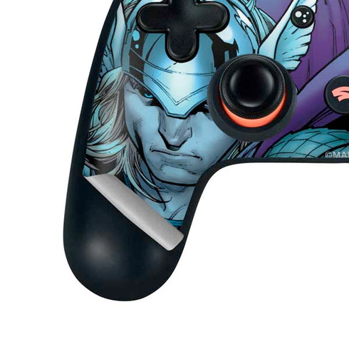 Marvel Thor Asgard on Ice Google Stadia Controller Skin