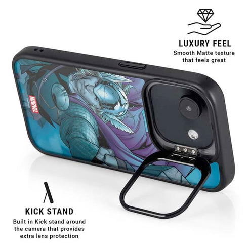 Marvel Thor Asgard on Ice iPhone 16e Kickstand Case