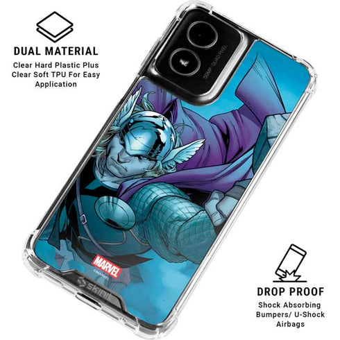 Marvel Thor Asgard on Ice Moto G Power 5G (2024) Clear Case