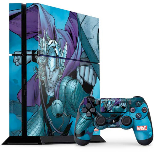 Marvel Thor Asgard on Ice PS4 Console and Controller Bundle Skin
