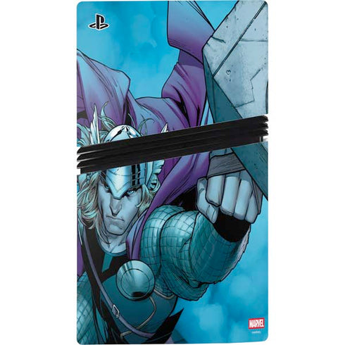 Marvel Thor Asgard on Ice PS5 Pro Console Skin