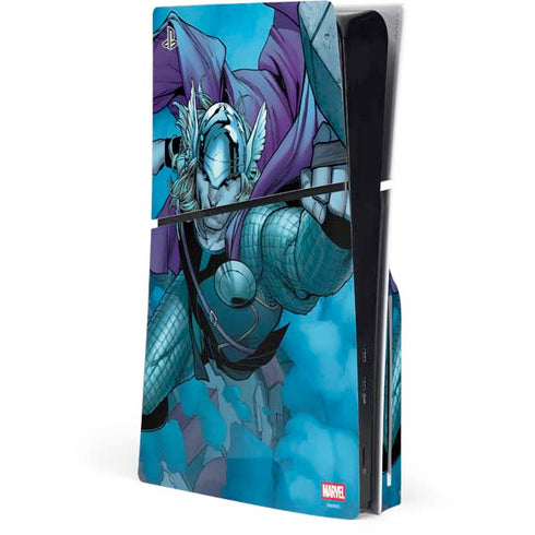 Marvel Thor Asgard on Ice PS5 Slim Disk Console Skin