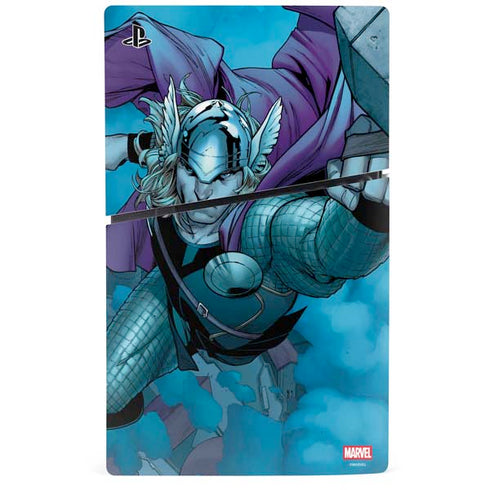 Marvel Thor Asgard on Ice PS5 Slim Disk Console Skin