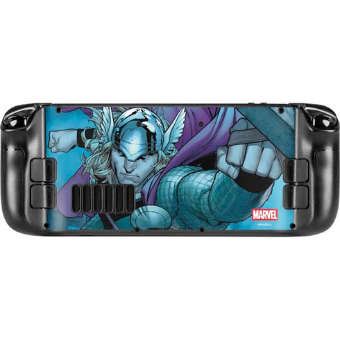 Marvel Thor Asgard on Ice Steam Deck Handheld Gaming Computer OLED Skin