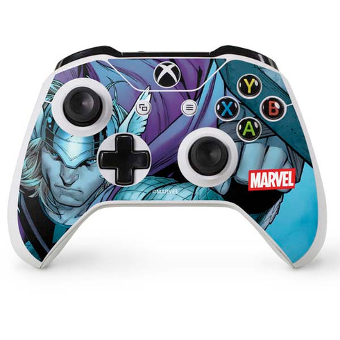 Marvel Thor Asgard on Ice Xbox One S Console and Controller Bundle Skin