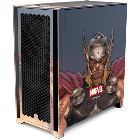 Marvel Thor God of Asgard Corsair 4000D Tempered Glass Mid-Tower ATX Case Skin