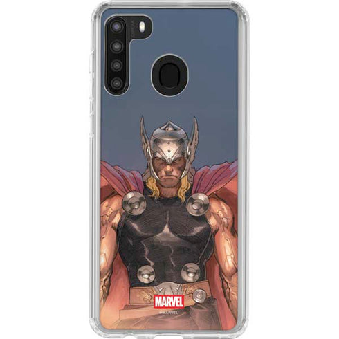 Marvel Thor God of Asgard Galaxy A21 Clear Case