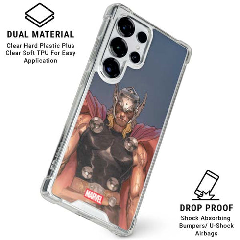 Marvel Thor God of Asgard Galaxy S25 Ultra Clear Case