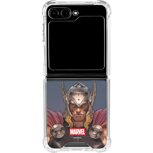 Marvel Thor God of Asgard Galaxy Z Flip5 5G Clear Case