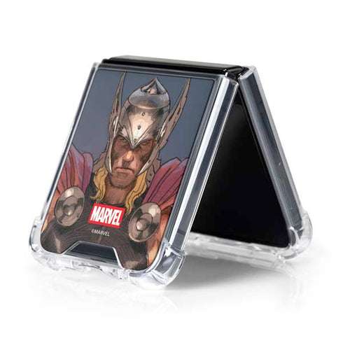 Marvel Thor God of Asgard Galaxy Z Flip5 5G Clear Case