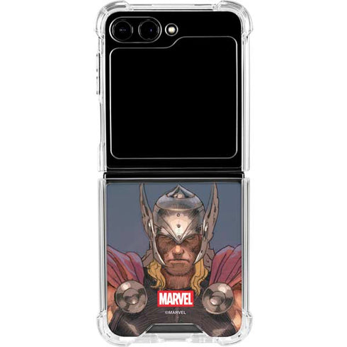 Marvel Thor God of Asgard Galaxy Z Flip6 Clear Case