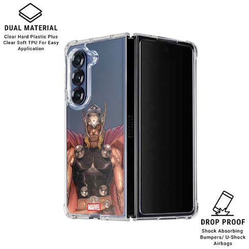 Marvel Thor God of Asgard Galaxy Z Fold6 Clear Case