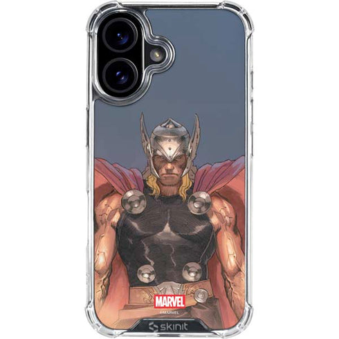 Marvel Thor God of Asgard iPhone 16 Clear Case