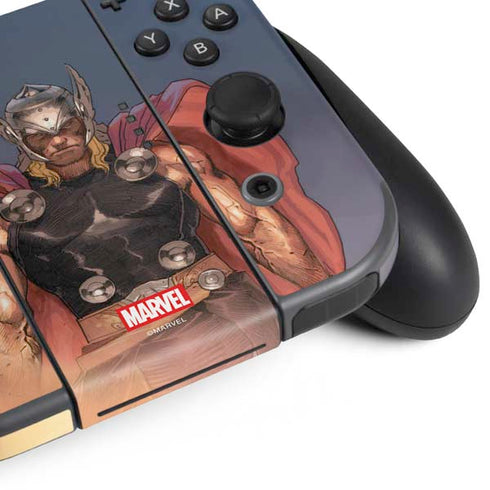 Marvel Thor God of Asgard Nintendo Switch (2017-2021) Joy-Con Controller Skin