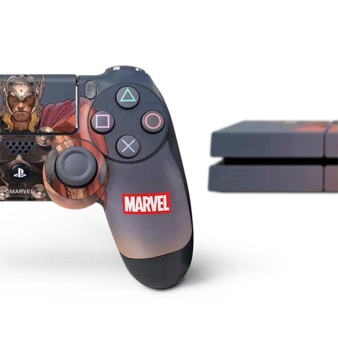 Marvel Thor God of Asgard PS4 Console and Controller Bundle Skin